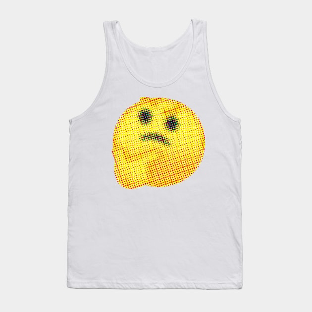 Emoji: Skeptic (Thinking Face) Tank Top by Sinnfrey